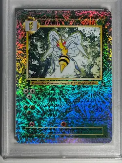2002 Pokemon Legendary Collection- BEEDRILL #20-REVERSE HOLO- PSA 9 - Image 4