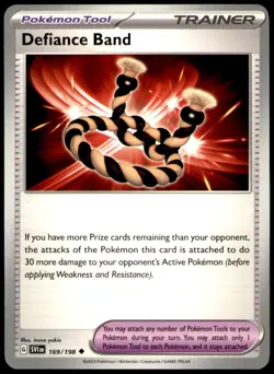 Defiance Band 169/198 Uncommon Scarlet & Violet Pokemon Near Mint - Image 1