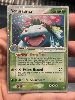 Pokemon TCG Venusaur EX Holo Rare 112/112 2004 EX FireRed LeafGreen- DMG - Image 1