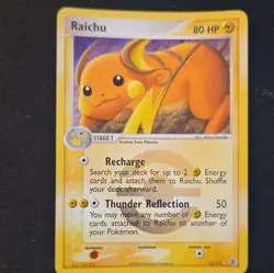 Raichu 12/112 FireRed & LeafGreen Reverse Holo Rare English Pokemon TCG 80 - Image 1
