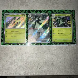 Pokemon TCG Paldean Fates Shiny Sprigatito, Floragato & Meowscarada Promos - Image 1