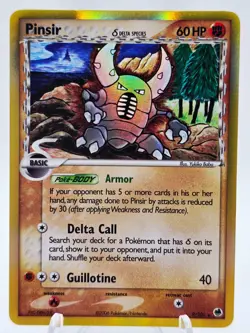 Pinsir (Delta Species) 9/101 Pokemon TCG Dragon Frontiers Holo LP - Image 1