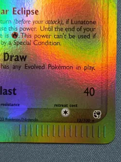 Pokemon TCG EX Sandstorm Solrock 13/100 Reverse Holo - Image 4