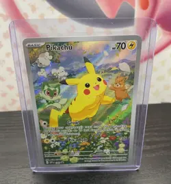 Pikachu #088 SV: Paldea Adventure Full Art English Promo Card Holo Pokemon TCG - Image 1
