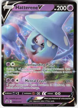 Hatterene V SWSH055 Holo Promo Sword & Shield Promo Pokemon Near Mint - Image 1