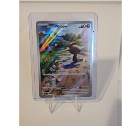 Pokemon Paldean Wooper 102/094 Phantasmal Flames IR Holo Basic HP60 EN 2025 - Image 1