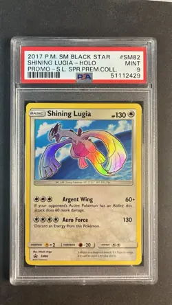 Pokemon TCG Black Star Promo Shining Lugia SM82 Holo | PSA 9 | - Image 1