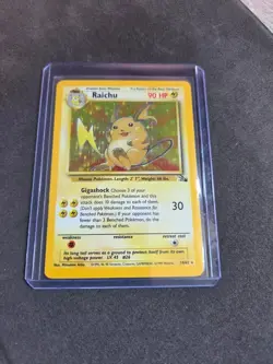 Pokemon TCG Raichu Fossil 14/62 Holo 1999-2000 WOTC - Vintage - Image 1