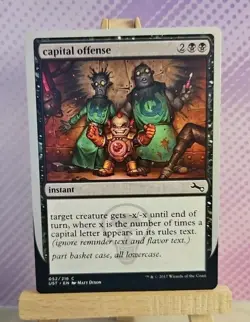 MTG: capital offense 052/216 - Unstable - NM Condition - Image 1