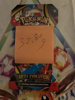 (VERY HEAVY) 32.80g Pokemon TCG Mega Evolution Sleeved Booster Pack (SEALED)✅ - Image 2