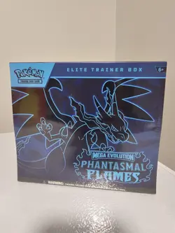 Pokemon TCG Mega Evolution Phantasmal Flames Elite Trainer Box ETB Sealed - Image 1