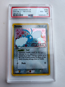 2005 POKEMON EX Deoxys Stamped Reverse HOLO SWABLU #79 - PSA 8 - Image 1