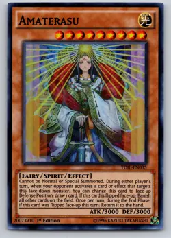 Amaterasu TDIL-EN035 Super Rare The Dark Illusion Yu-Gi-Oh 1st Edition LP - Image 1