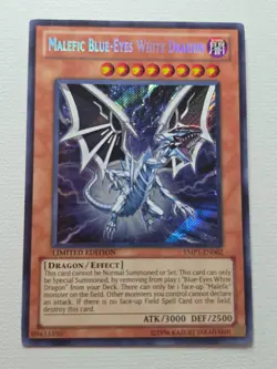 MALEFIC BLUE-EYES WHITE DRAGON YMP1-EN002 YU-GI-OH 2011 WJB0217 - Image 1