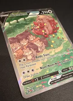 The Pokemon Company Greedent V 257/264 Fusion Strike Ultra Rare Holo Full Art EN - Image 1
