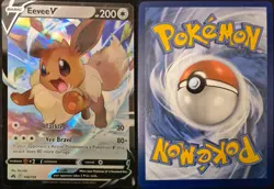 Eevee V 108/159 Holo V Rare Crown Zenith Pokemon Holo Near Mint - Image 1
