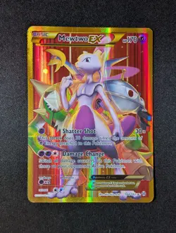 XY - BREAKthrough #164/162 Mewtwo EX DAMAGED - Image 1