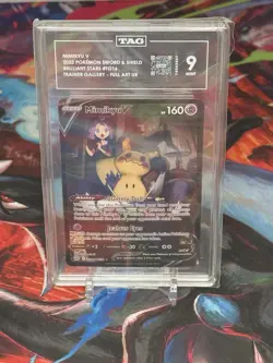 TAG 9 Mimikyu V TG16/TG30 Brilliant Stars Trainer Gallery Ultra Rare Holo - Image 1