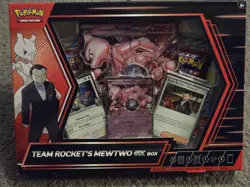POKEMON TCG SCARLET & VIOLET DESTINED RIVALS TEAM ROCKET'S MEWTWO EX BOX *BNIB* - Image 1