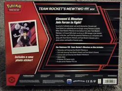 POKEMON TCG SCARLET & VIOLET DESTINED RIVALS TEAM ROCKET'S MEWTWO EX BOX *BNIB* - Image 2