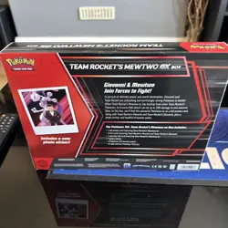 POKEMON TCG SCARLET & VIOLET DESTINED RIVALS TEAM ROCKET'S MEWTWO EX BOX *BNIB* - Image 2