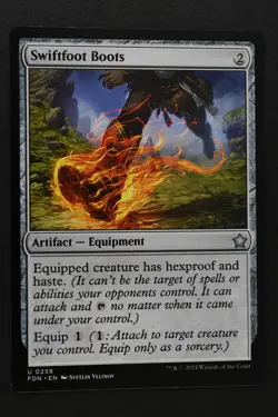 Magic The Gathering: Swiftfoot Boots - FDN - Uncommon - NM Unplayed - MTG - Image 1