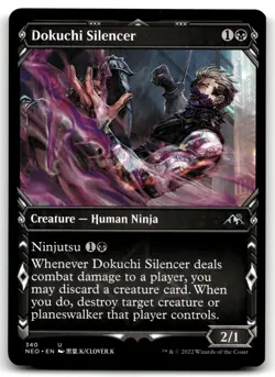 MTG Dokuchi Silencer (Showcase) U Kamigawa: Neon Dynasty 340 LP - Image 1