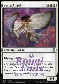 Serra Angel 2x FOIL DOM MTG Dominaria Uncommon MINT white - Image 1
