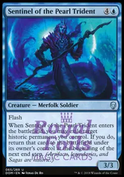 Sentinel of the Pearl Trident 2x FOIL DOM MTG Dominaria Uncommon MINT blue - Image 1
