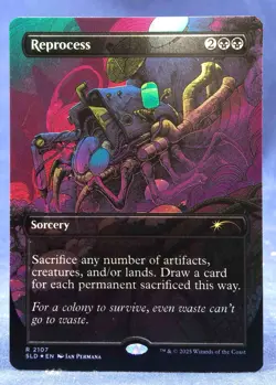 Reprocess - MTG Galaxy FOIL - Secret Lair Alien Auroras SLD - NM - Image 3