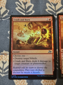 Crash and Burn FOIL x1 0119 Aetherdrift MTG Magic - Image 4