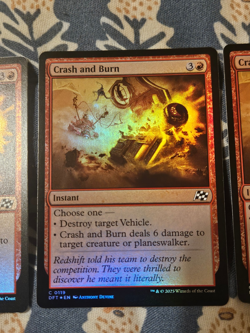 Crash and Burn FOIL x1 0119 Aetherdrift MTG Magic - Image 5