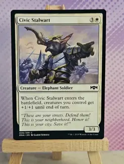 MTG: Civic Stalwart 006/259 - Ravnica Allegiance - NM Condition - Image 1