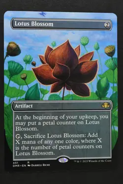 Magic The Gathering: Lotus Blossom - DMR - Borderless - NM Unplayed - MTG - Image 1