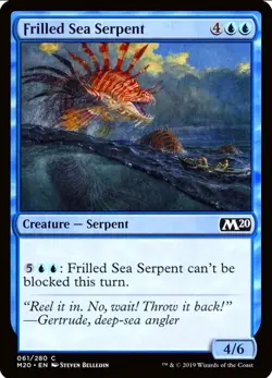 X 1 Frilled Sea Serpent NM M20 061 MTG Magic The Gathering - Image 1