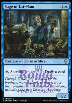 Sage of Lat-Nam 2x FOIL DOM MTG Dominaria Uncommon MINT blue black - Image 1