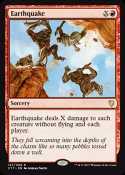 Earthquake - Medium Play MTG Commander 2017 - Image 1