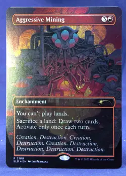 Aggressive Mining - MTG Galaxy FOIL - Secret Lair Alien Auroras SLD - NM - Image 2
