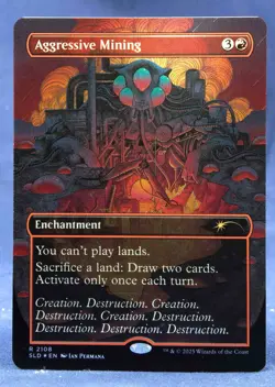 Aggressive Mining - MTG Galaxy FOIL - Secret Lair Alien Auroras SLD - NM - Image 3