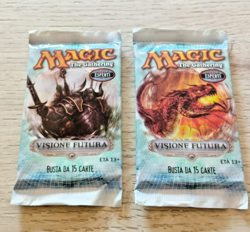 2X MAGIC THE GATHERING MTG VISIONE FUTURA BOOSTER BUSTINA BUSTA 15 CARTE MTG - Image 1