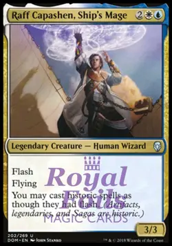 Raff Capashen, Ship's Mage 1x FOIL DOM MTG Dominaria Uncommon MINT white blue - Image 1