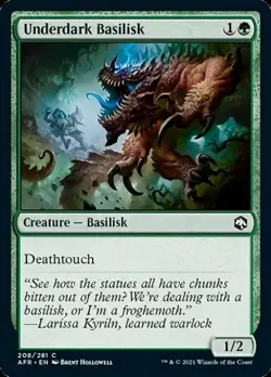 Underdark Basilisk - Near Mint MTG Adventures in the Forgotten Realms - Image 1