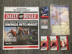 NYC MTG 2025 Spider-Man Welcome Deck, Comic, Card, Playmat, 3x Collectors Pack - Image 1