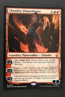 Magic The Gathering: Chandra, Flameshaper - FDN - Mythic - NM Unplayed - MTG - Image 1