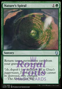 Nature's Spiral 2x FOIL DOM MTG Dominaria Uncommon MINT green - Image 1