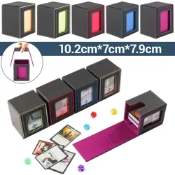 Trading Card Storage Box w/ Display Window MTG Deck Box Holds 230+ Sleeved Cards - Image 1