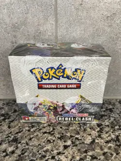 Pokemon Sword & Shield Rebel Clash Booster Box Sealed - Image 1