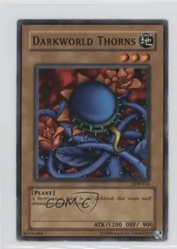 Darkworld Thorns YuGiOh Legend of Blue Eyes White Dragon #LOB-114 2002 READ - Image 1