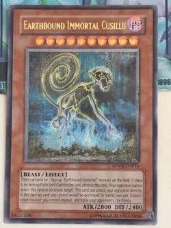 Yugioh 1x Earthbound Immortal Cusillu Ultimate Rare (UTR) ANPR-EN016 Light Play - Image 1