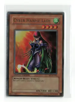 CYBER HARPIE LADY SP1-EN001 LIMITED EDITION YUGIOH TCG LP - Image 1